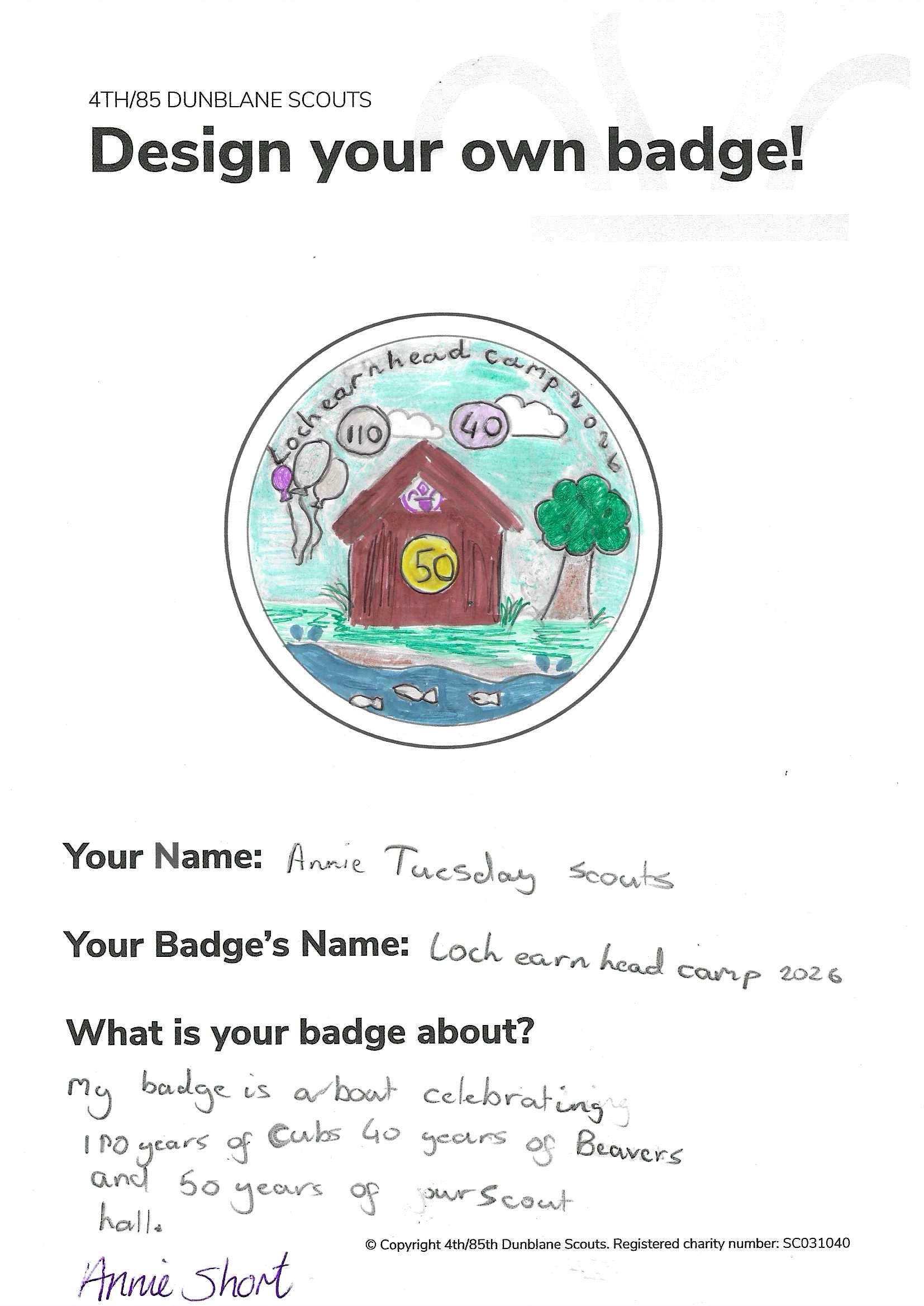 2026 Group Camp Badge Designs